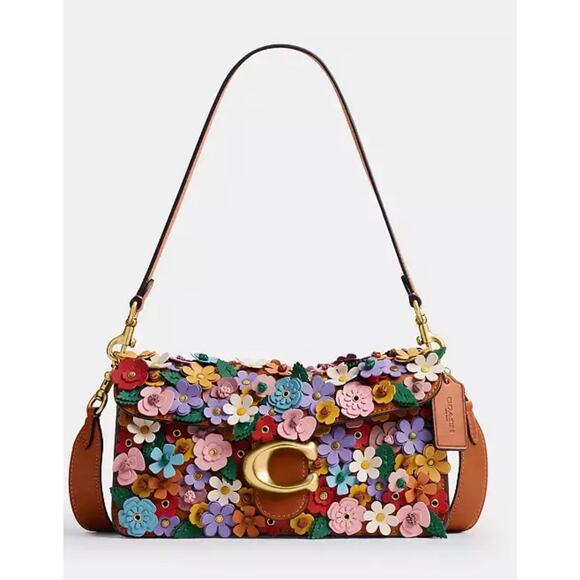 Coach Handbags - Coach Tabby Shoulder Bag 26 With Floral Applique